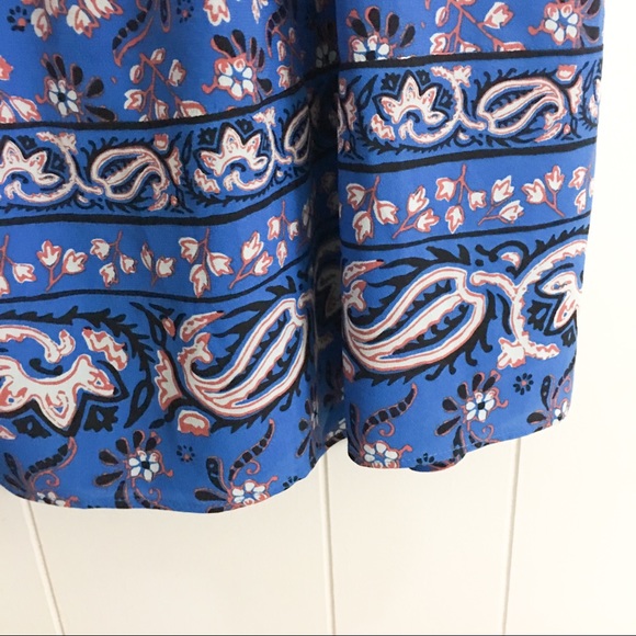 J. Crew Blue Silk “Vintage  Scarf Dress” Size 2 - Picture 4 of 8